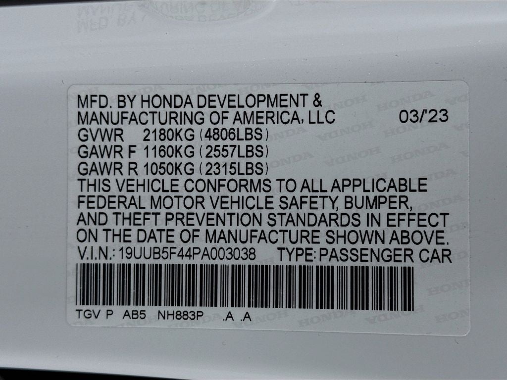 2023 Acura TLX Technology Package