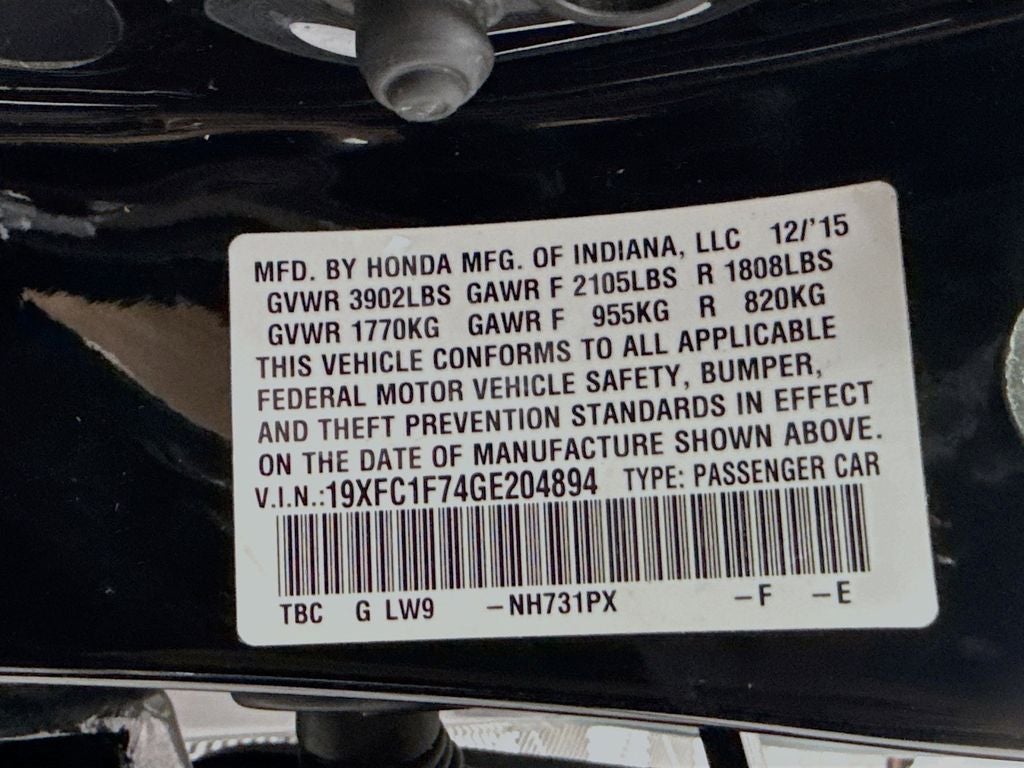 2016 Honda Civic EX-L