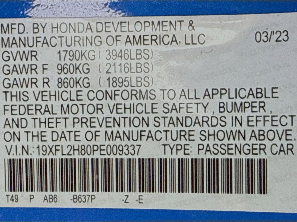 2023 Honda Civic Sport