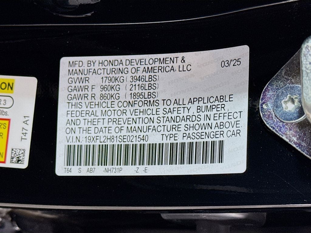 2025 Honda Civic Sport