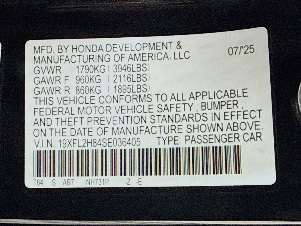 2025 Honda Civic Sport