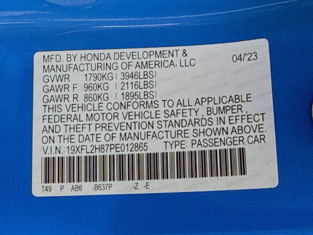 2023 Honda Civic Sport