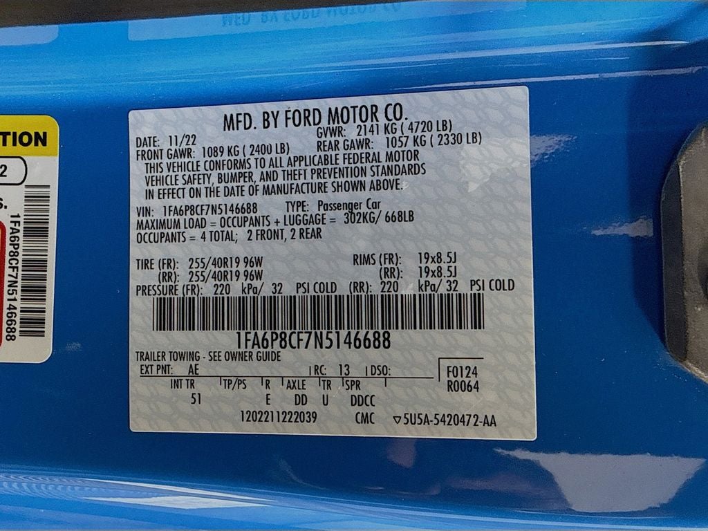 2022 Ford Mustang GT Premium