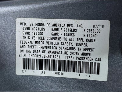 2017 Honda Accord EX