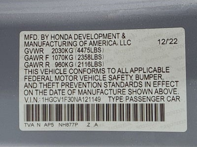 2022 Honda Accord Sport