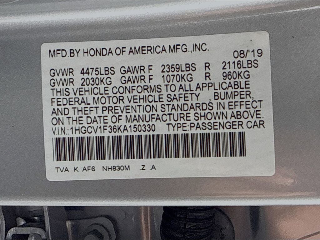 2019 Honda Accord Sport