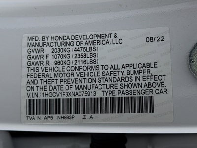 2022 Honda Accord Sport