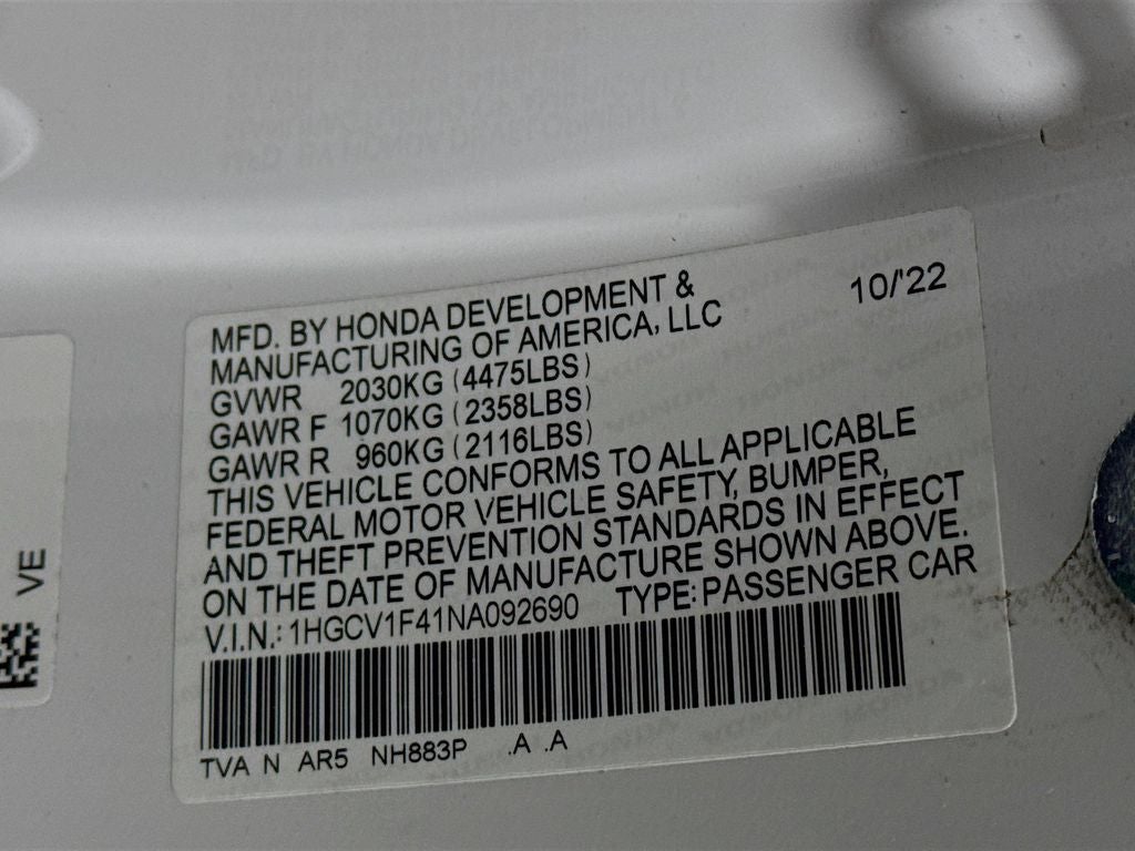 2022 Honda Accord Sport Special Edition