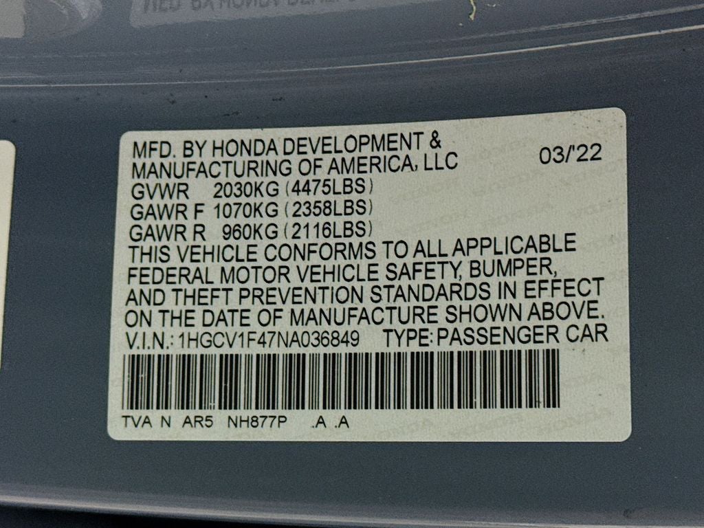 2022 Honda Accord Sport Special Edition