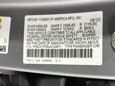 2020 Honda Accord Sedan EX-L