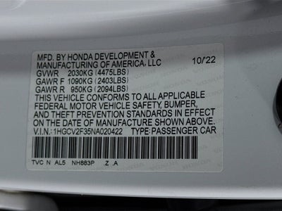 2022 Honda Accord Sport 2.0T