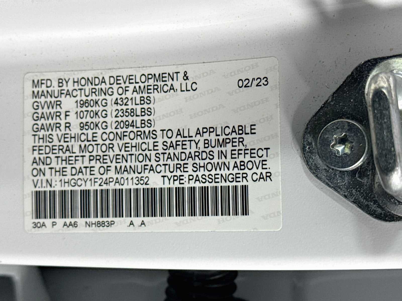 2023 Honda Accord LX