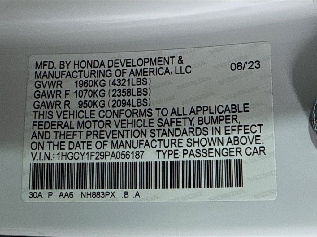 2023 Honda Accord LX