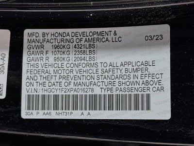 2023 Honda Accord LX