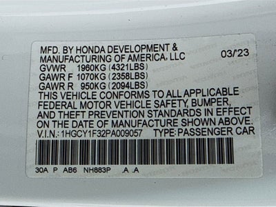 2023 Honda Accord EX
