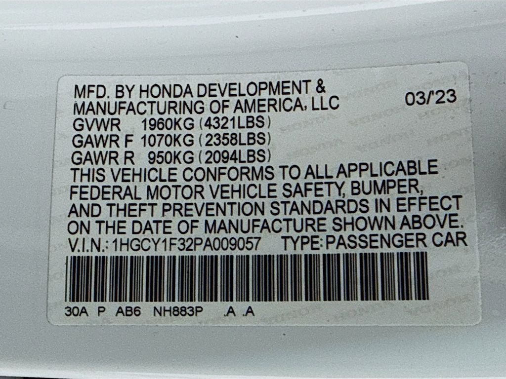 2023 Honda Accord EX