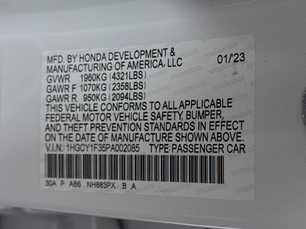 2023 Honda Accord EX