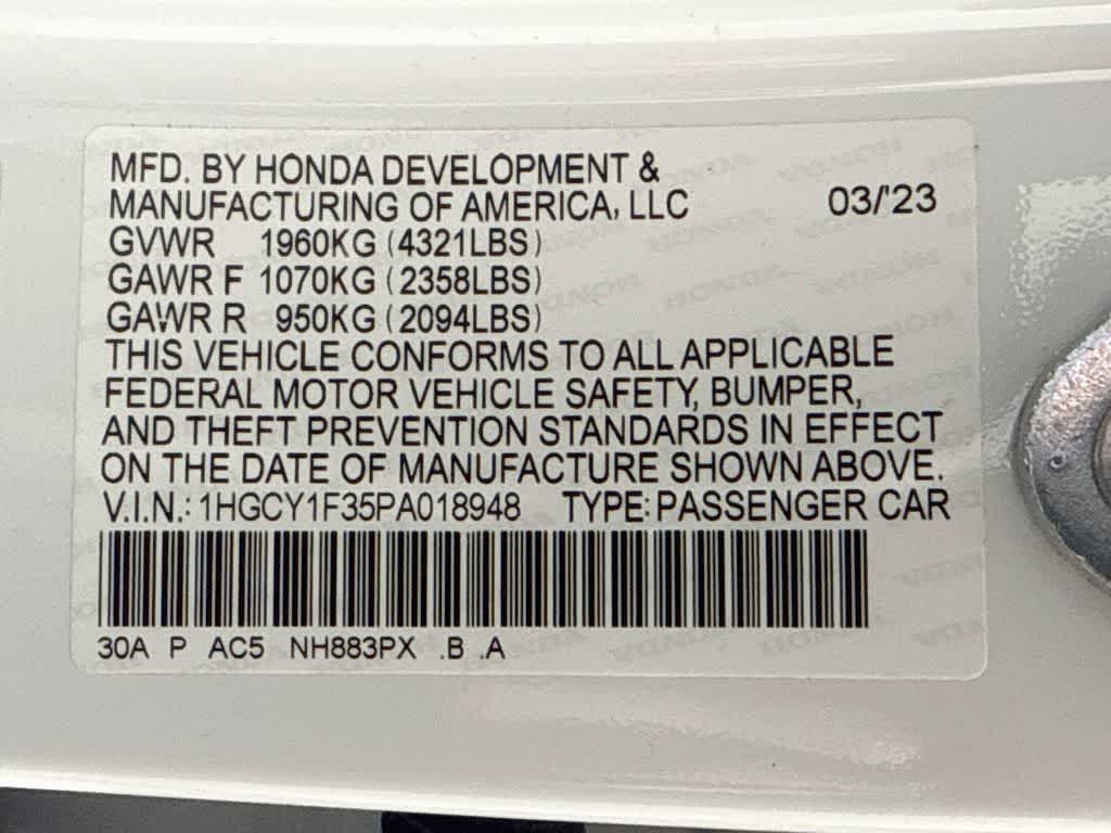 2023 Honda Accord EX