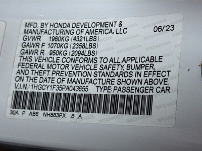 2023 Honda Accord EX