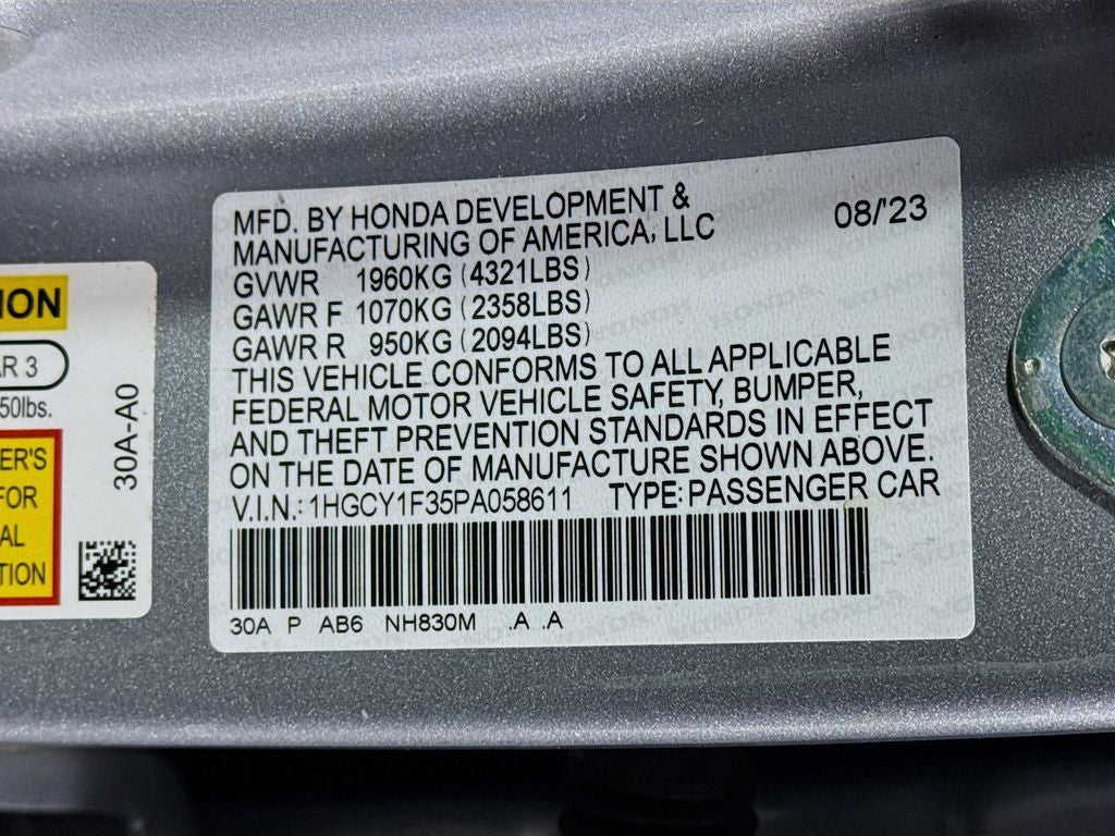 2023 Honda Accord EX