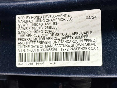 2024 Honda Accord EX