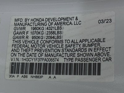 2023 Honda Accord EX