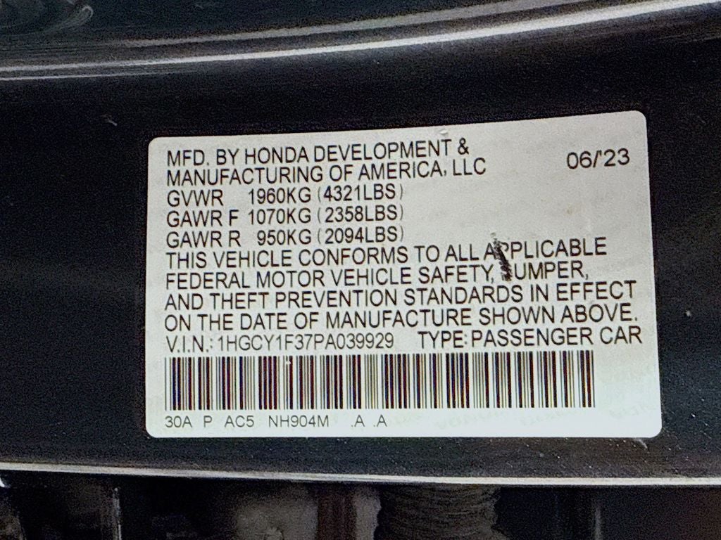 2023 Honda Accord EX