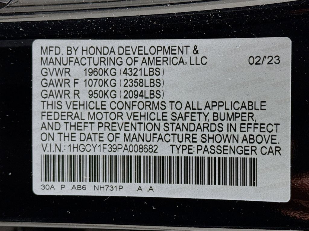 2023 Honda Accord EX