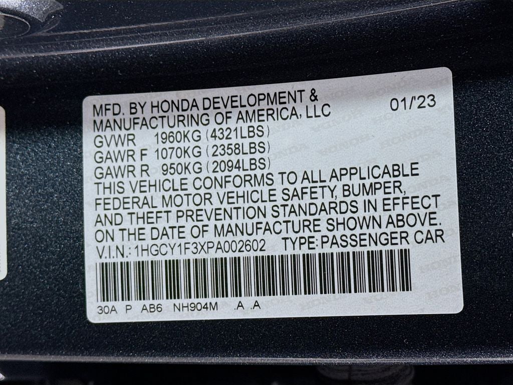 2023 Honda Accord EX