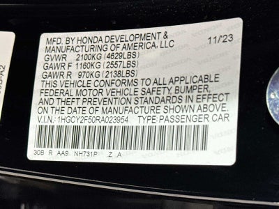 2024 Honda Accord Hybrid Sport