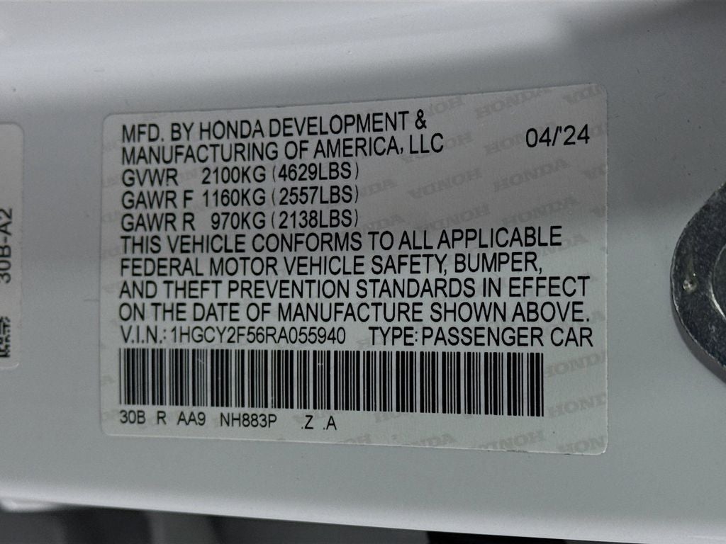 2024 Honda Accord Hybrid Sport