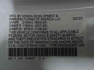 2023 Honda Accord Hybrid Sport