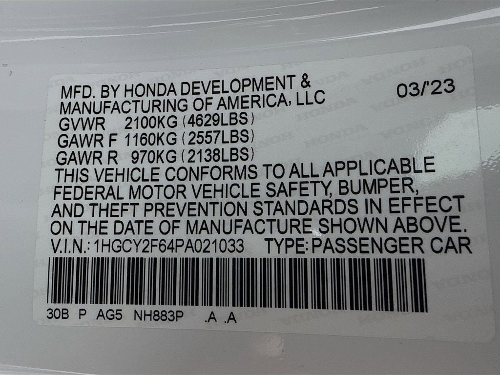 2023 Honda Accord Hybrid EX-L