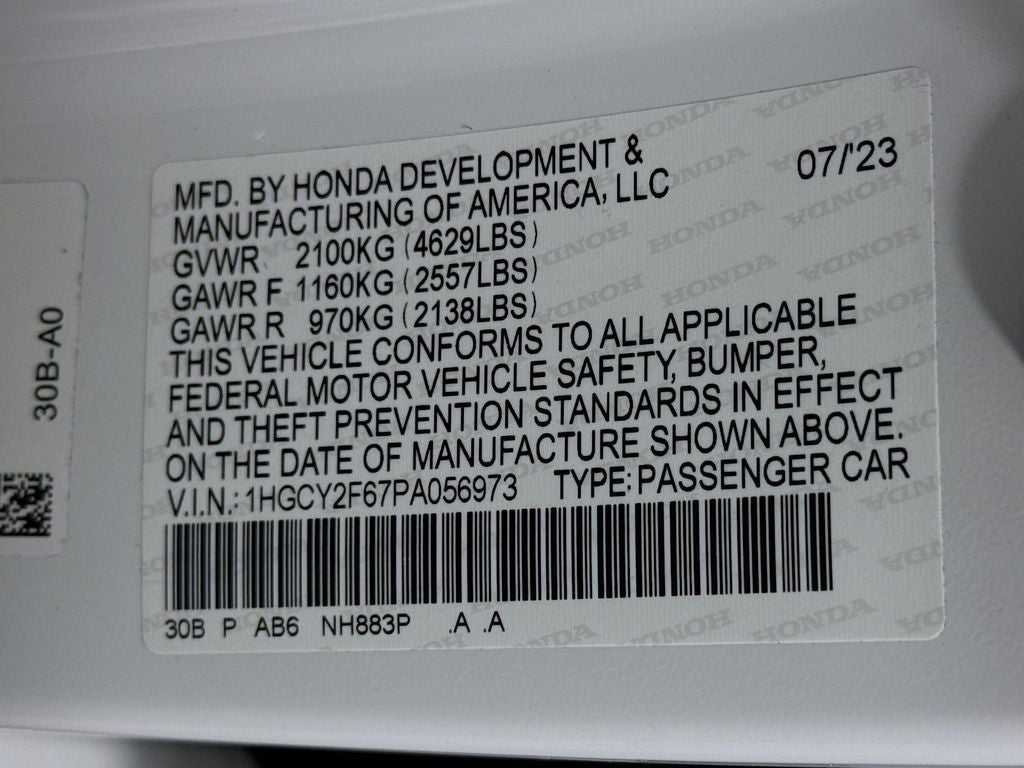 2023 Honda Accord Hybrid EX-L