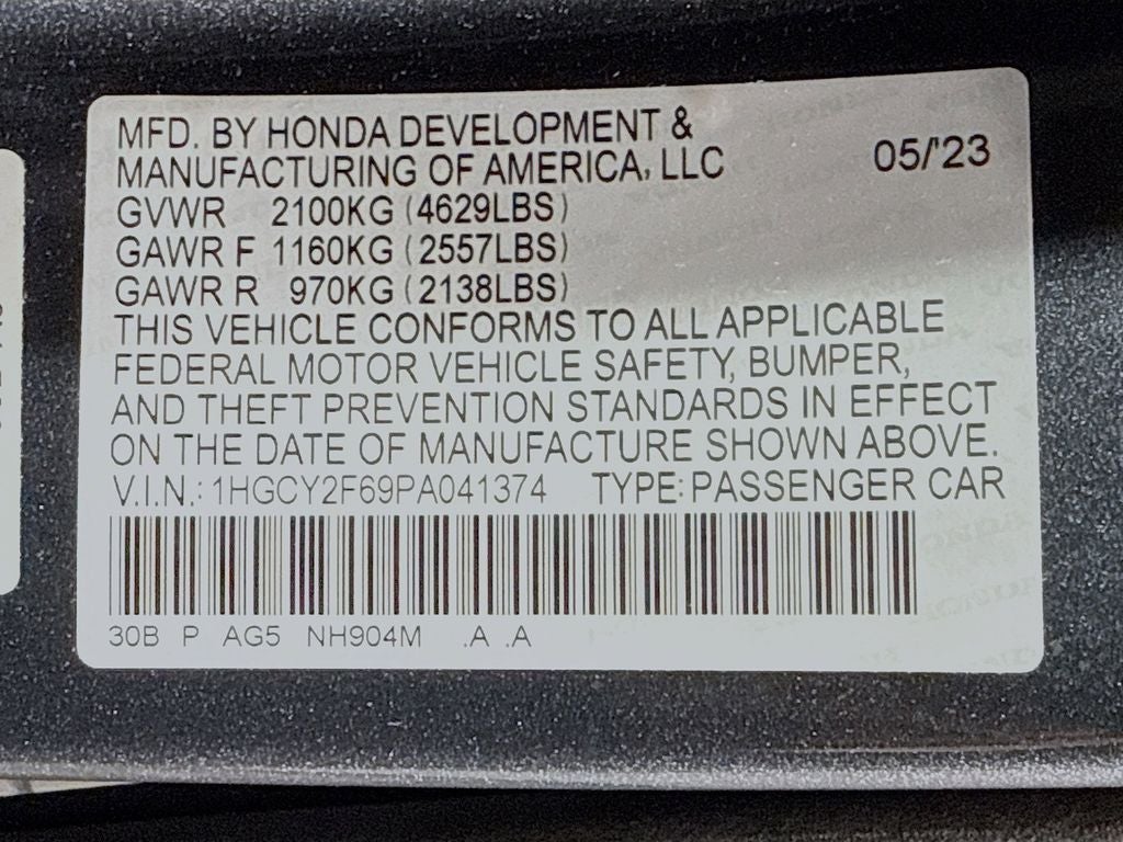 2023 Honda Accord Hybrid EX-L