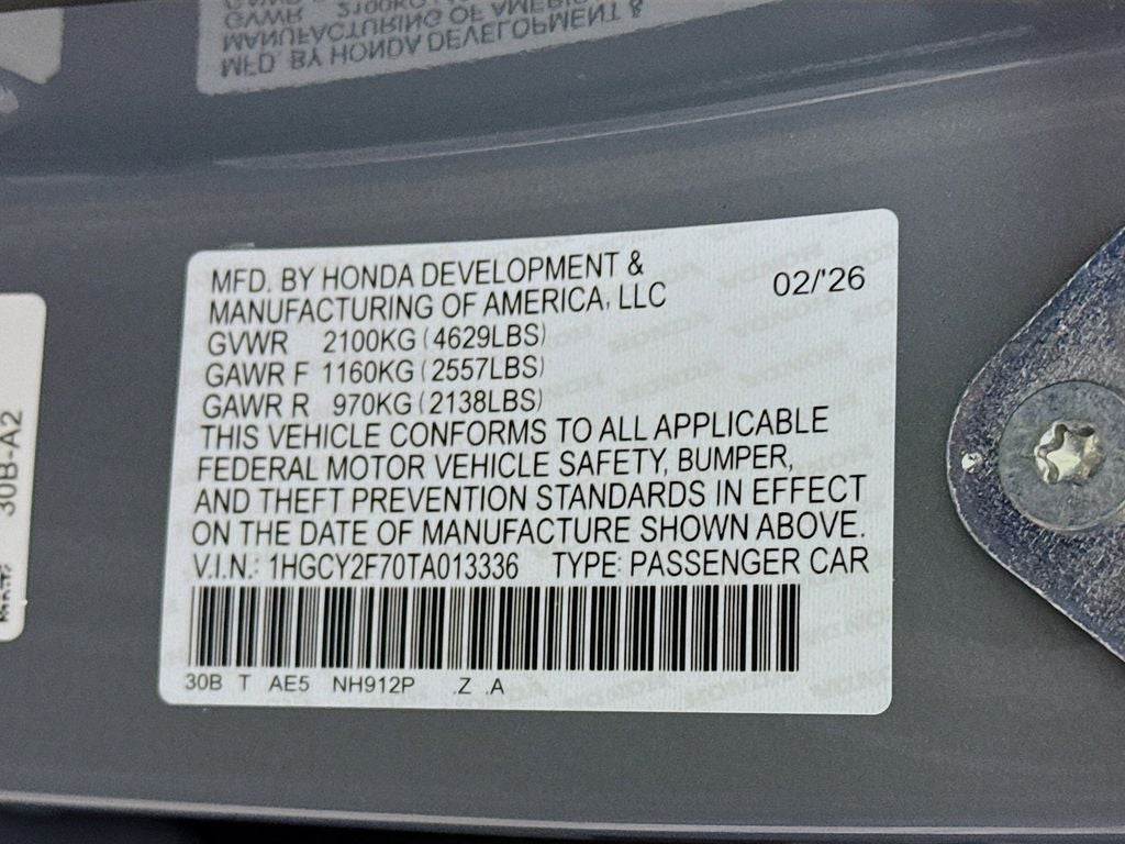 2026 Honda Accord Hybrid Sport-L