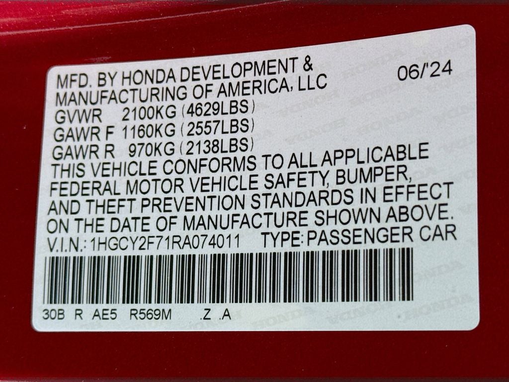 2024 Honda Accord Hybrid Sport-L