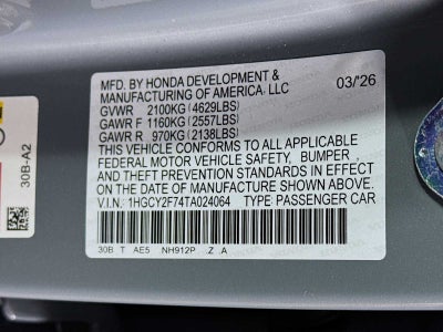 2026 Honda Accord Hybrid Sport-L
