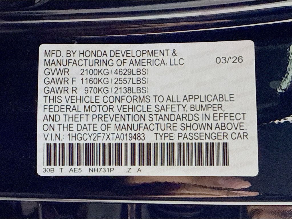2026 Honda Accord Hybrid Sport-L