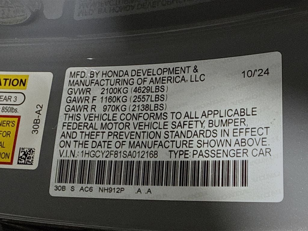 2025 Honda Accord Hybrid Touring