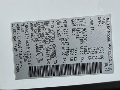 2024 Nissan Frontier PRO-4X