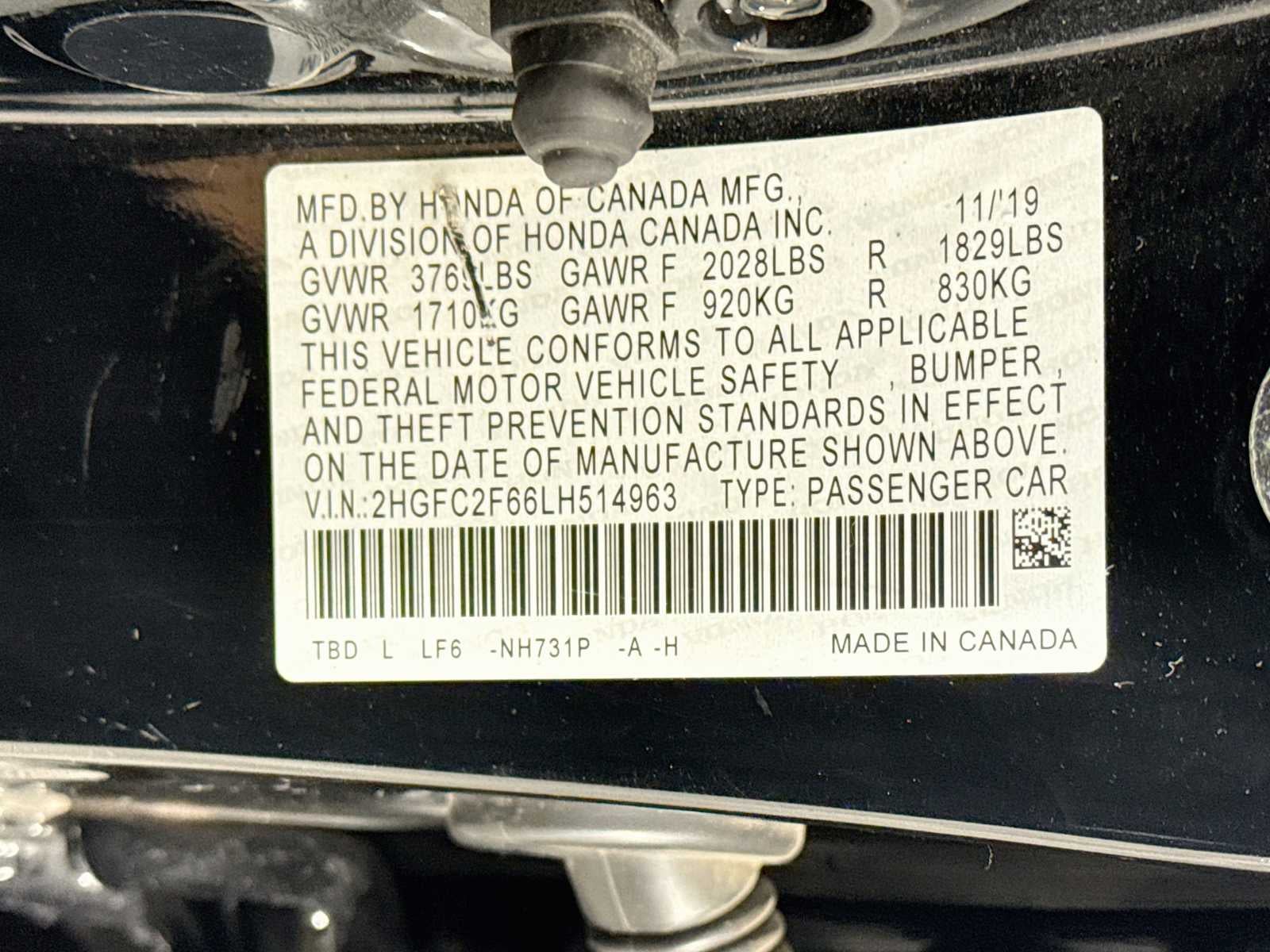 2020 Honda Civic Sedan LX