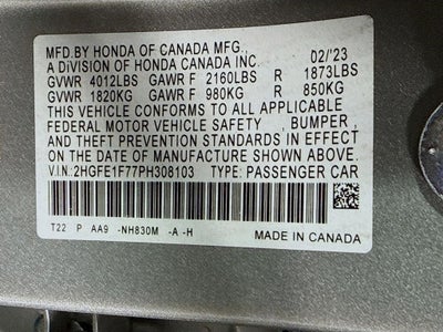 2023 Honda Civic EX