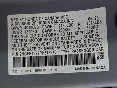 2023 Honda Civic EX