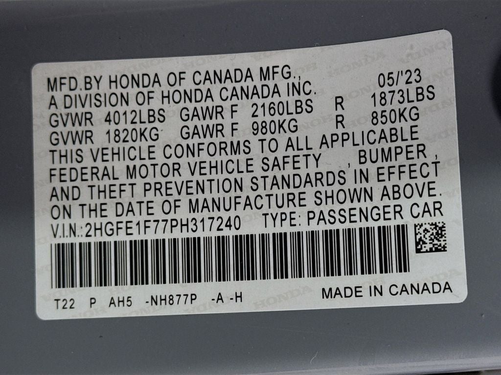 2023 Honda Civic EX