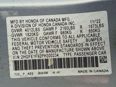 2023 Honda Civic Touring