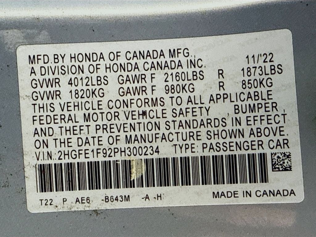 2023 Honda Civic Touring