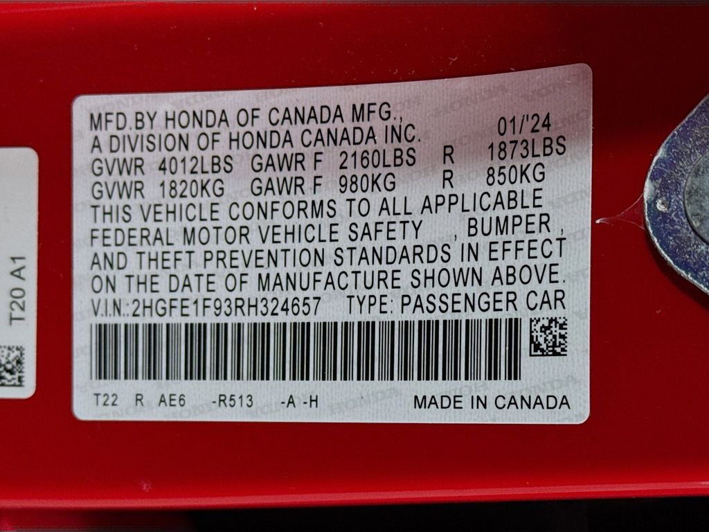 2024 Honda Civic Touring