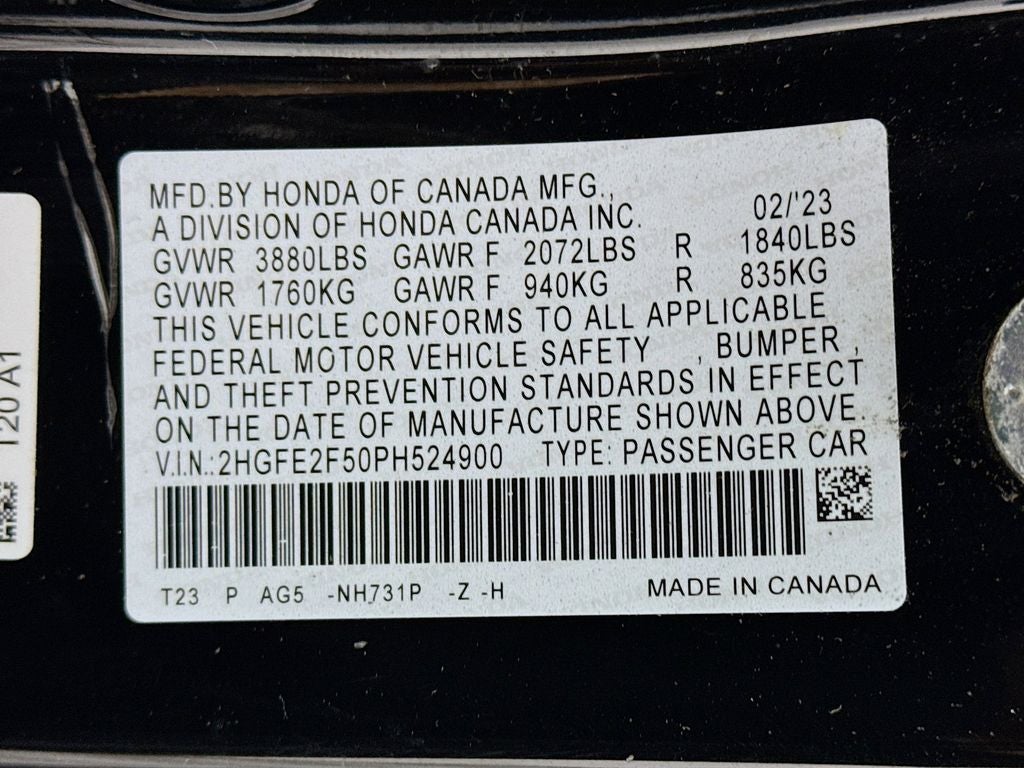 2023 Honda Civic Sport