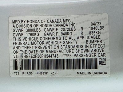 2023 Honda Civic Sport